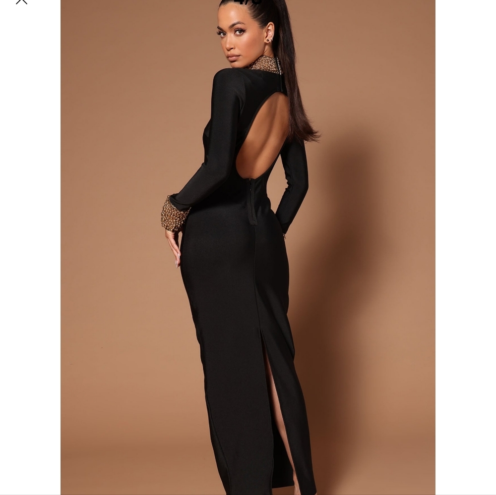 Embezzled maxi dress